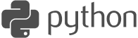 Python Logo B/W